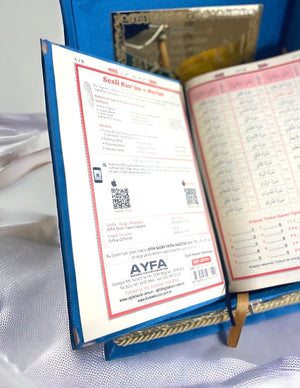 Geschenk Qur‘An Mit Standbox - Samt – Designdetails