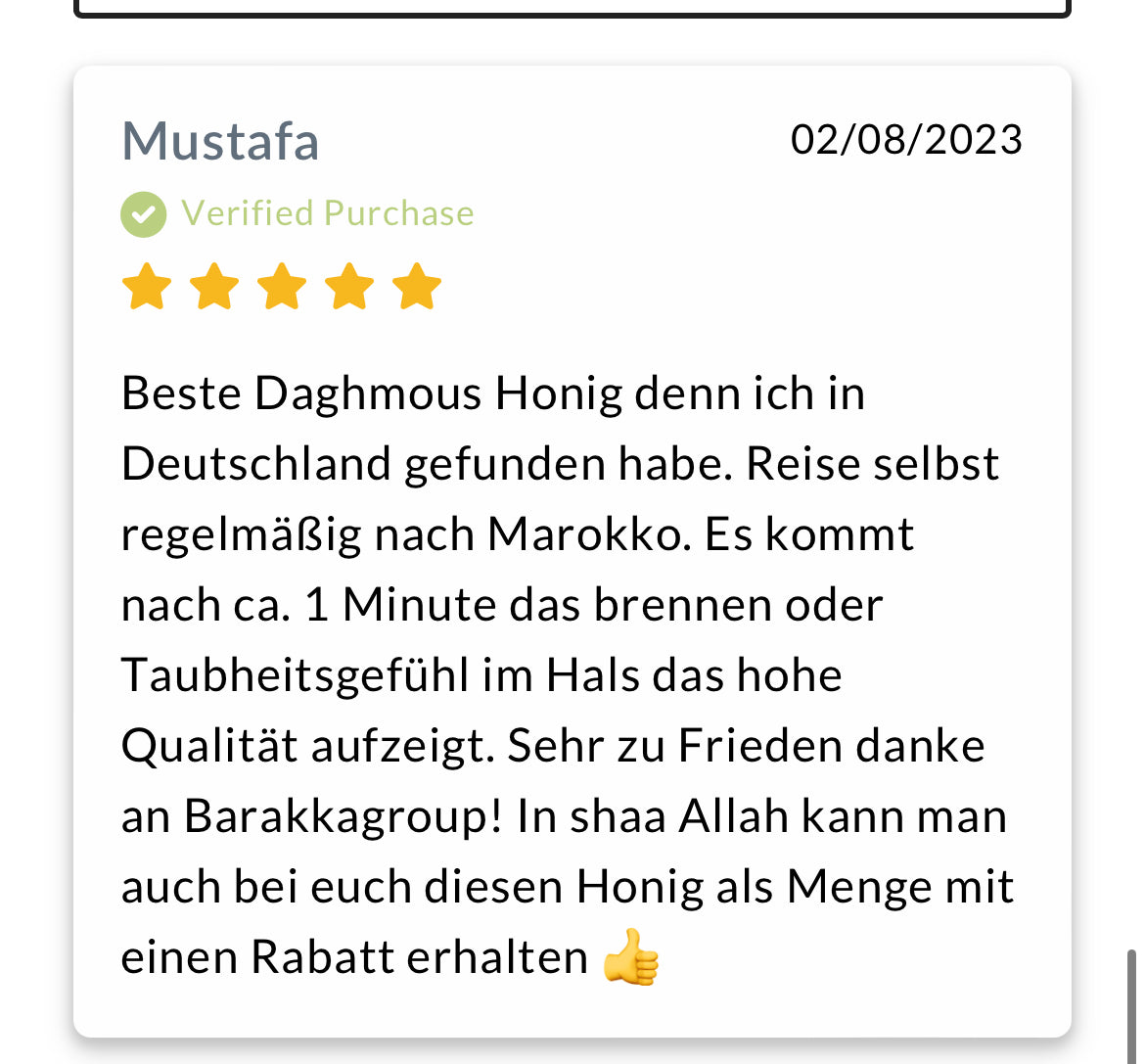 DAGHMOUS HONIG AUS MAROKKO