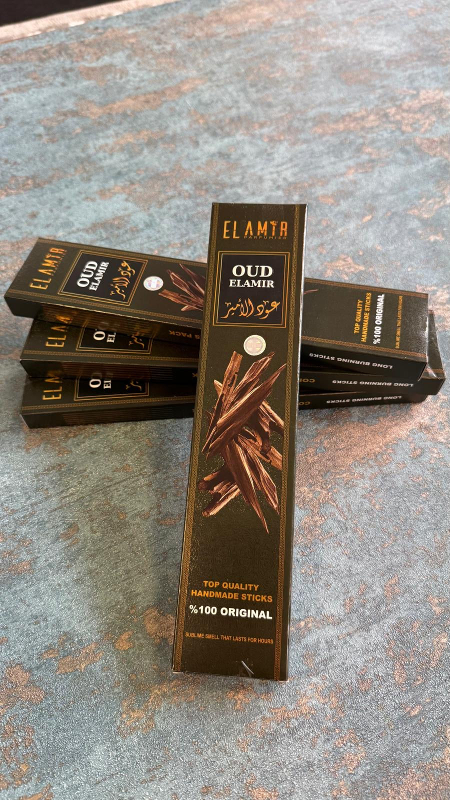 Edel Räucherstäbchen - Handgerollt - Natur – Verpackung und Karton