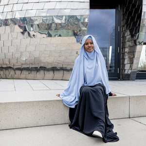 Short Khimar Deluxe – Frontansicht Premium Qualität