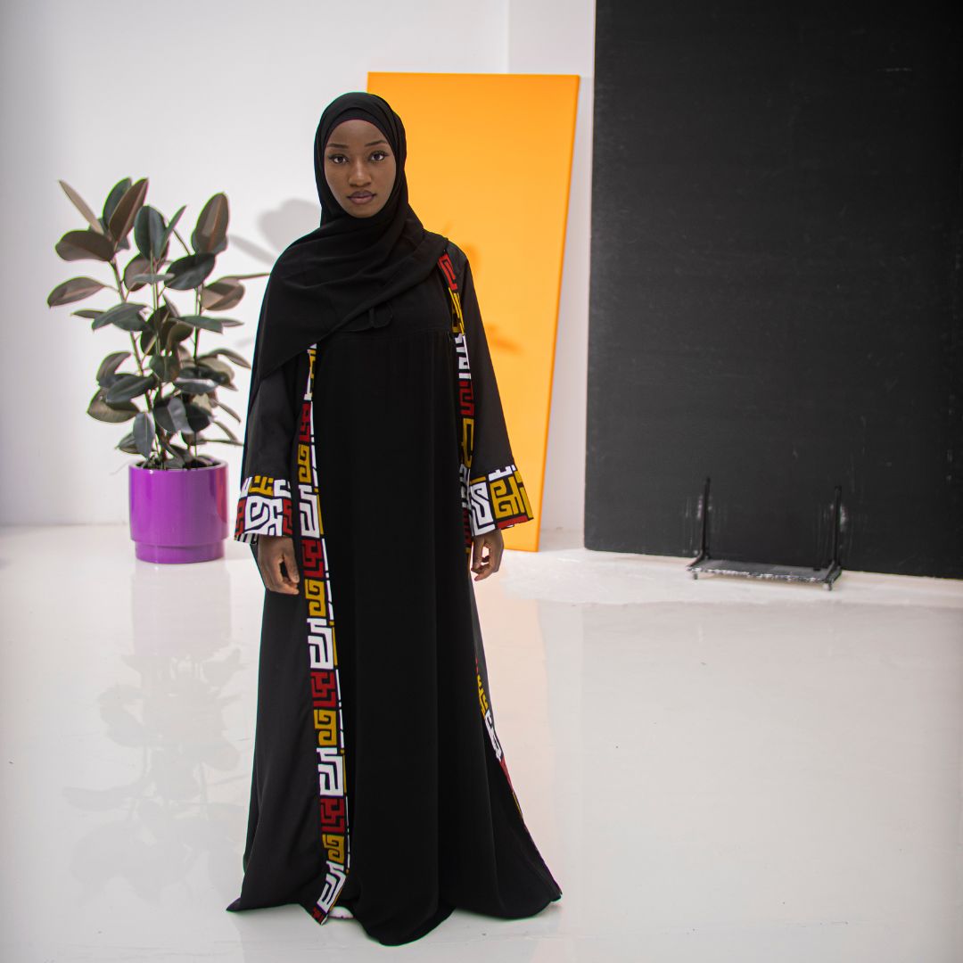 African Kimono - Mosaik – Größenvergleich