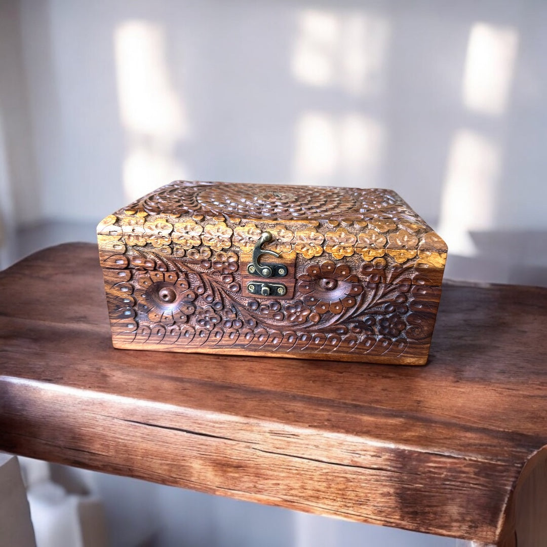 Schmuck Kiste Palisaden Holz