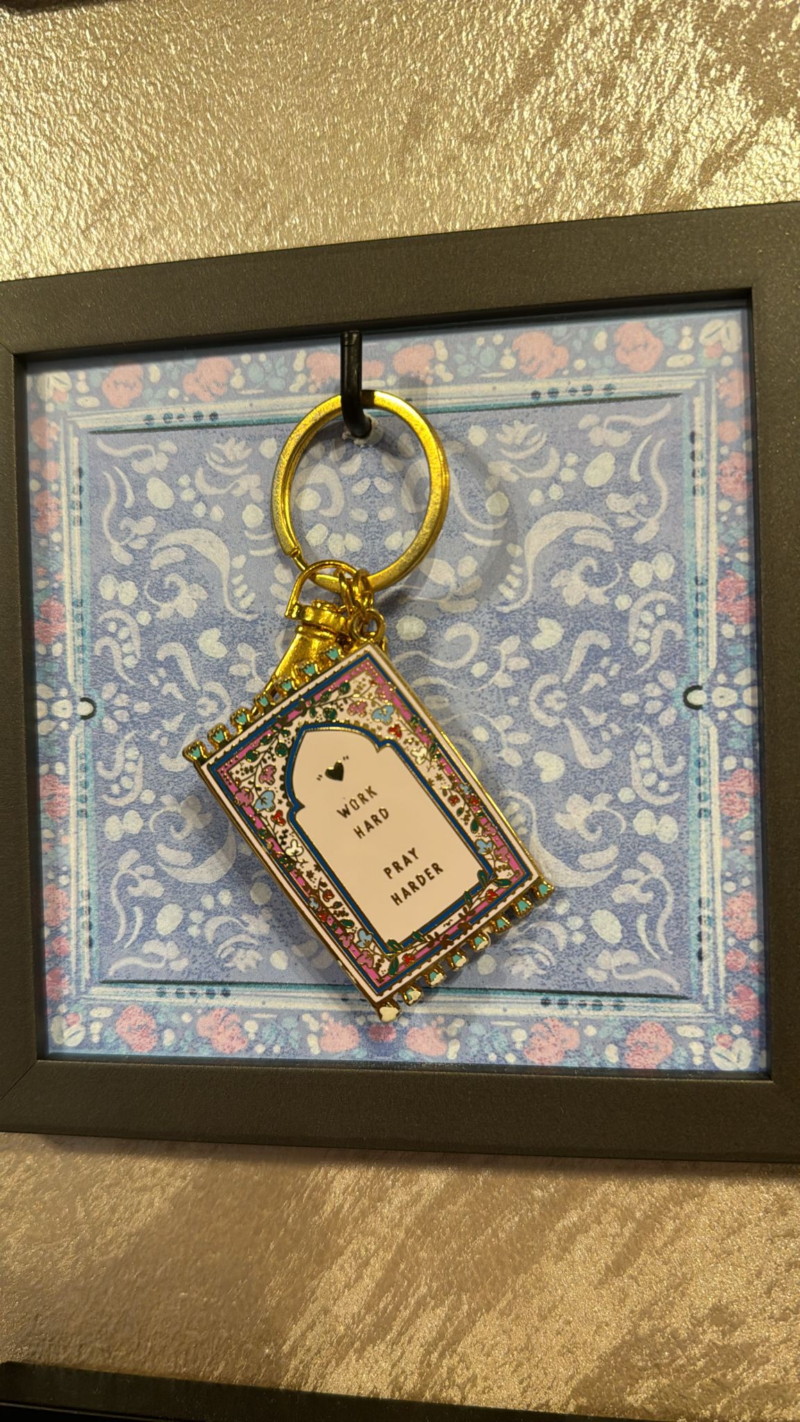 Work Hard Pray Harder Office Bild 10x15 cm