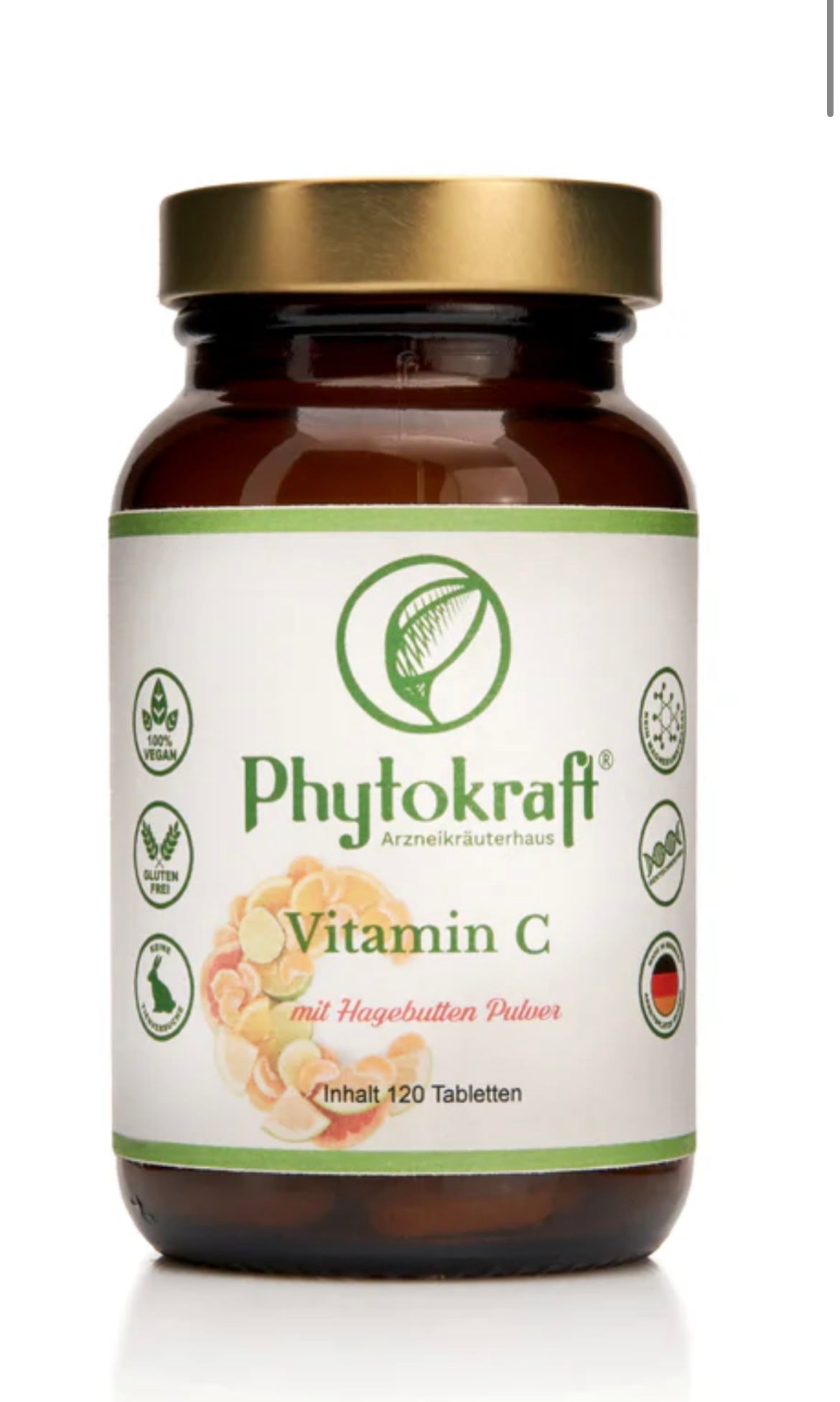 Vitamin C Bioaktiv mit Hagebutte 120 Kapseln