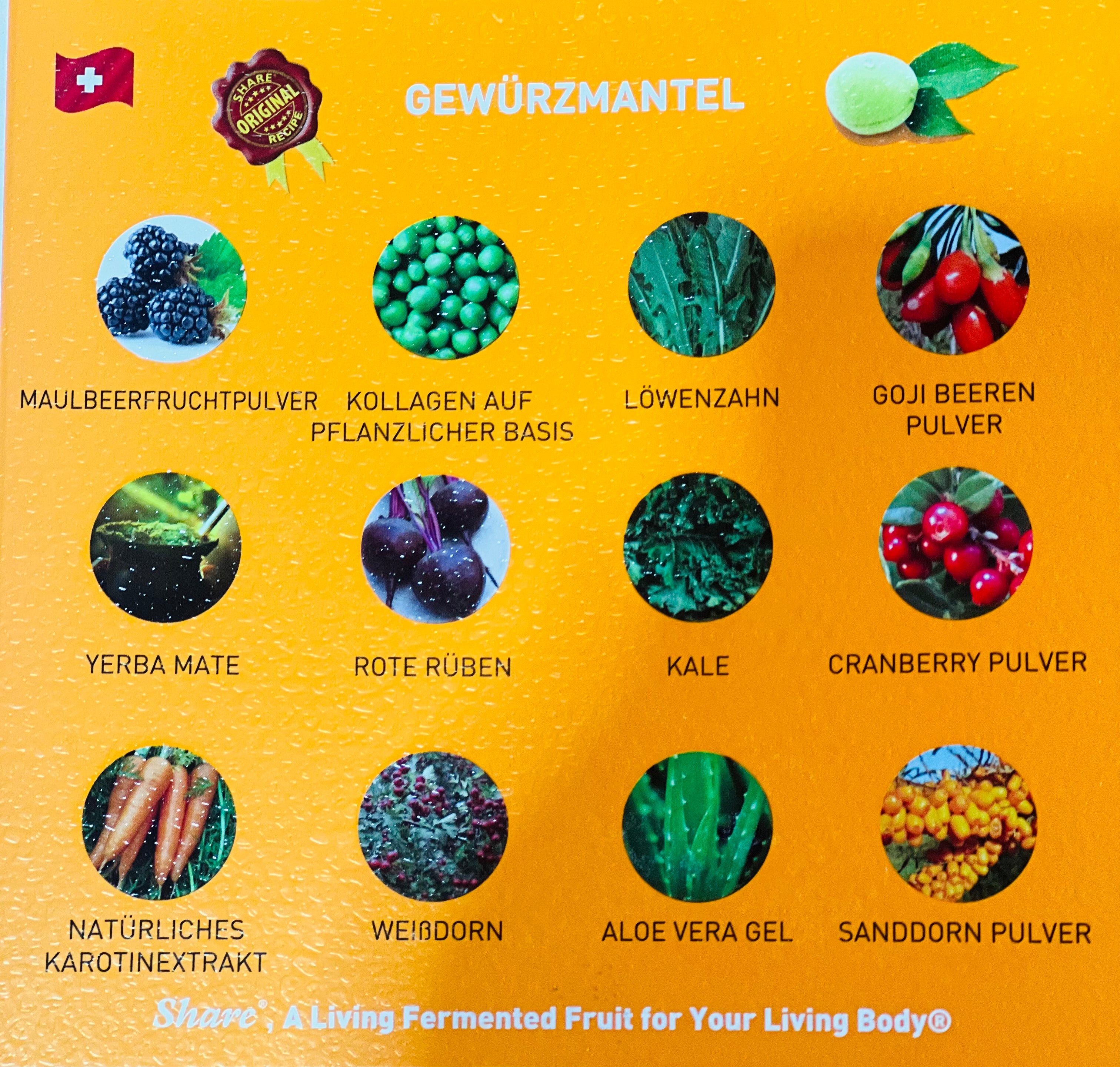 Fermentierte grüne Pflaumen ( Japanische Aprikosen) – Detail des Wirkstoffs Bio