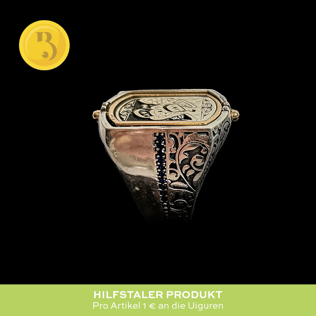 Orientalische Silberringe mit islamisch inspirierten Designs