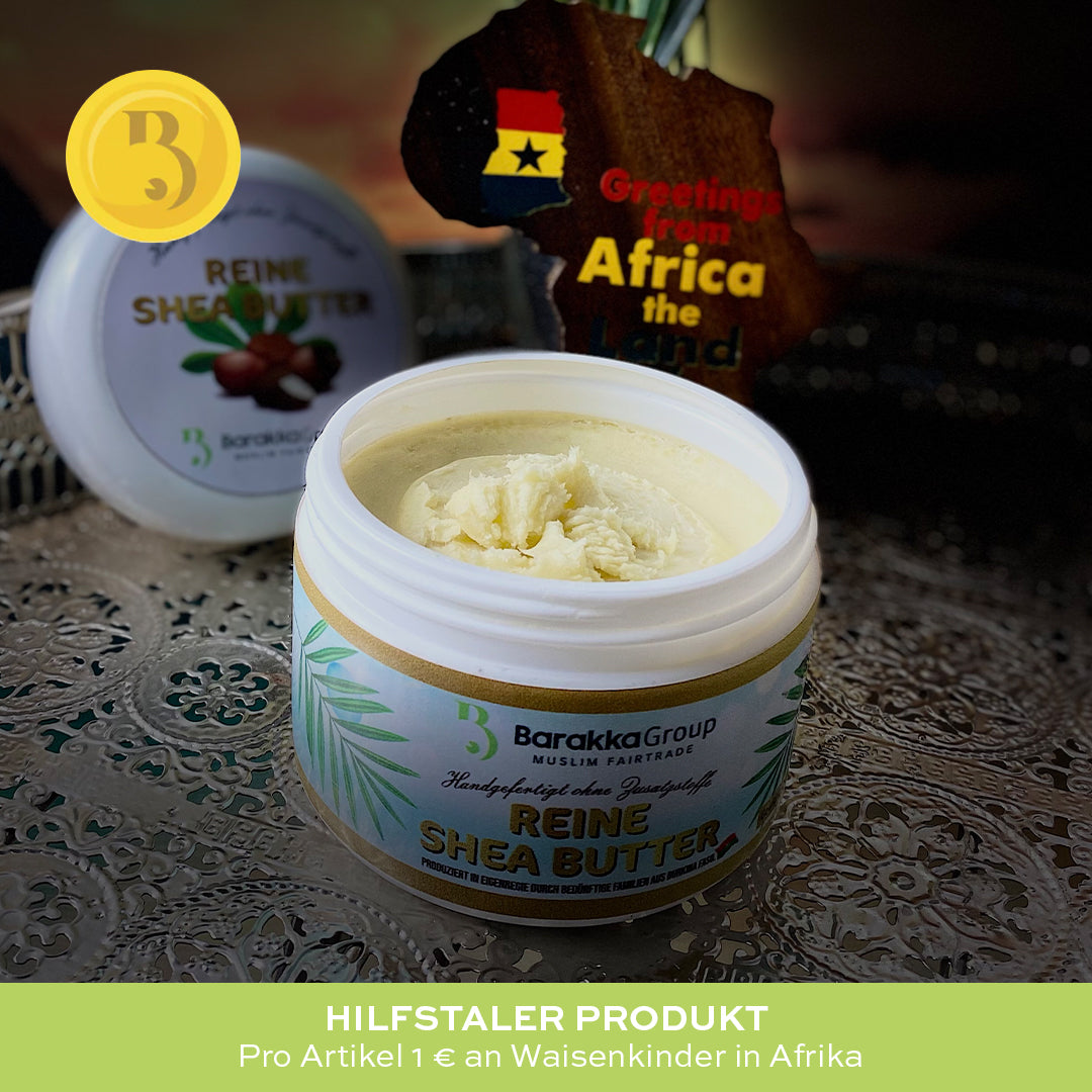 Rohe Shea Butter ohne Zusatzstoffe fuer taegliche Hautpflege