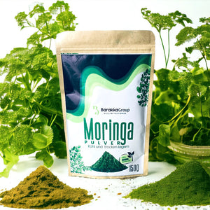 Moringa Pulver Superfood in naturbelassener Qualitaet