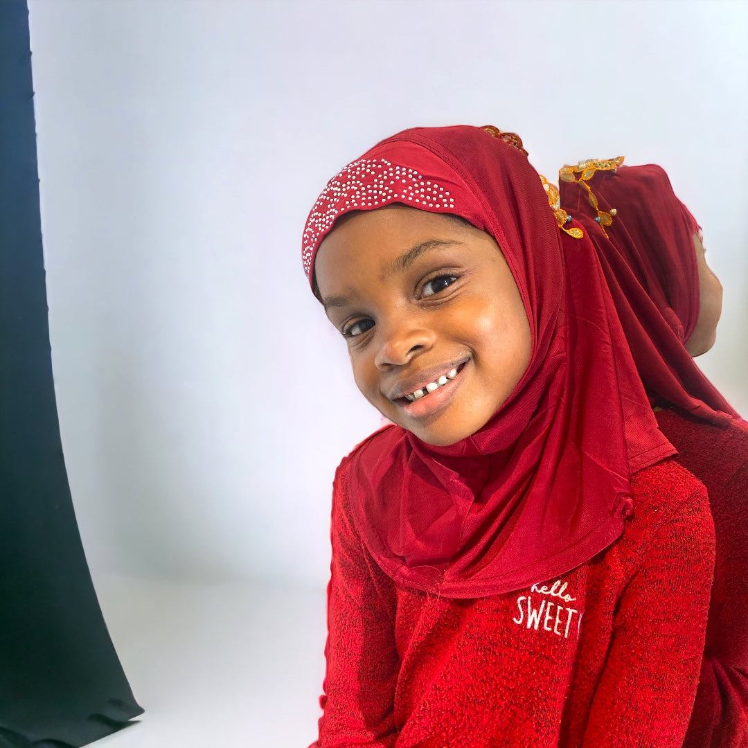 Kinder Hijab aus Somalia – Frontansicht