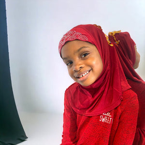 Kinder Hijab aus Somalia – Frontansicht