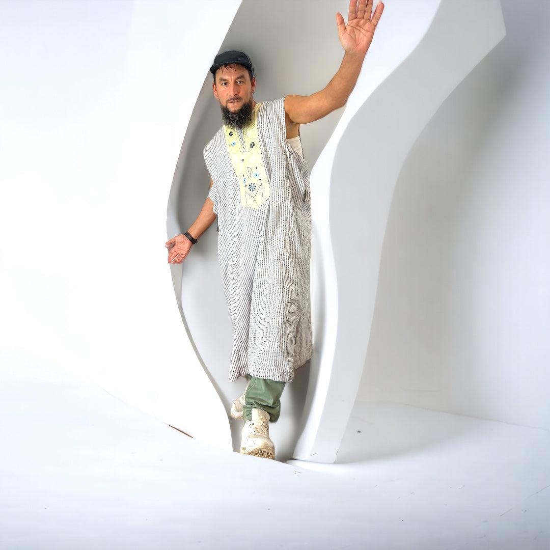 Fulani Leppi Festtagsgewand Handarbeit aus Guinea