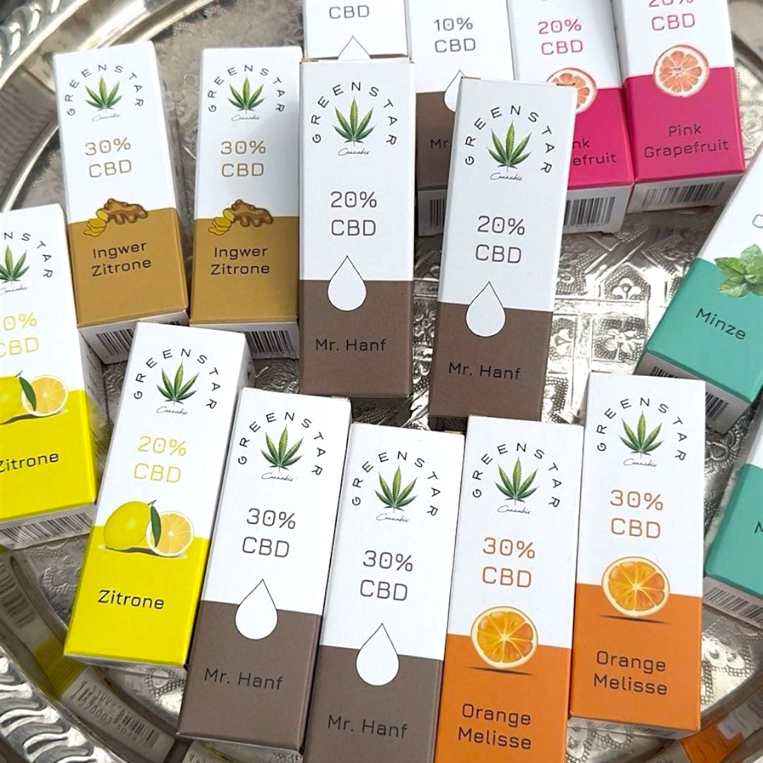 CBD Öl ohne THC in 10 20 und 30 Prozent