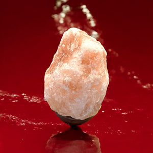 Salzkristall Lampe aus Himalaya Salz mit Kabel und Birne