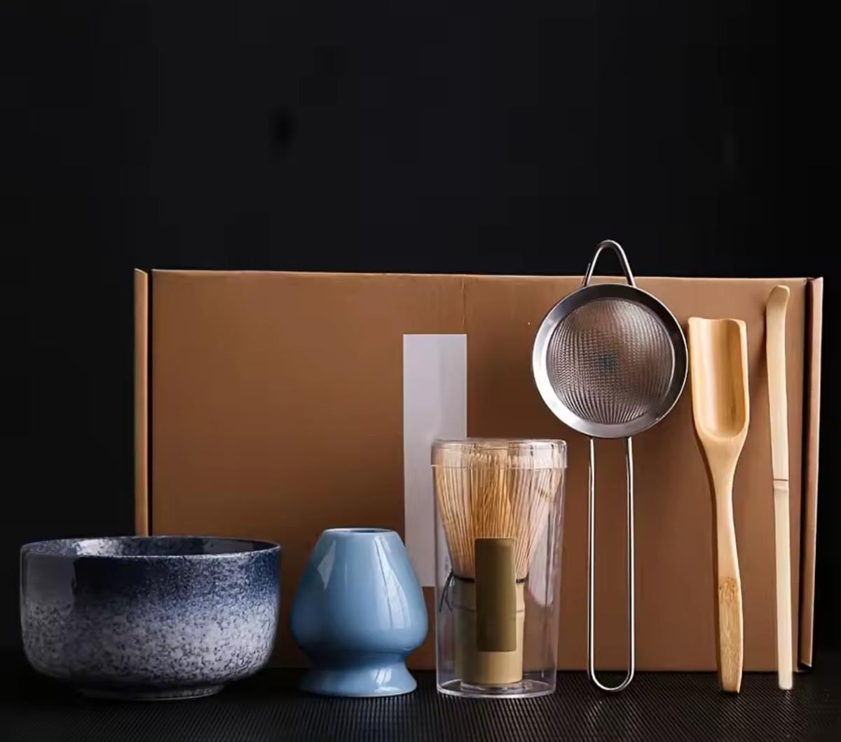 Matcha Starter Set 6 teilig mit zeremoniellem Zubehör