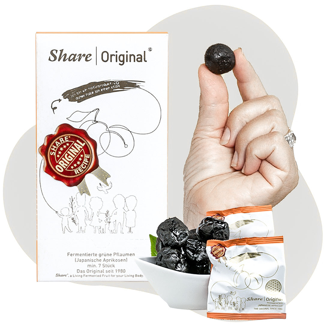 Fermentierte grüne Pflaumen ( Japanische Aprikosen) & Pomelo