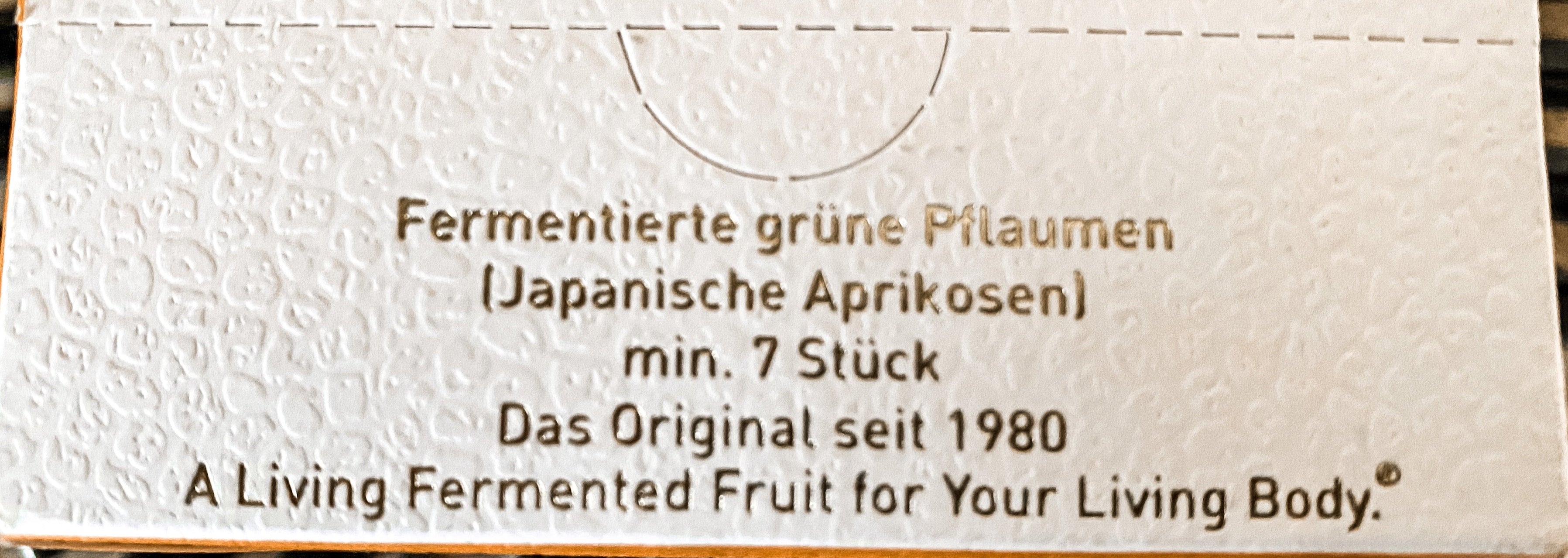 Fermentierte grüne Pflaumen ( Japanische Aprikosen) – Anwendungshinweis Bio
